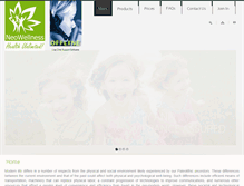 Tablet Screenshot of neowellness.org